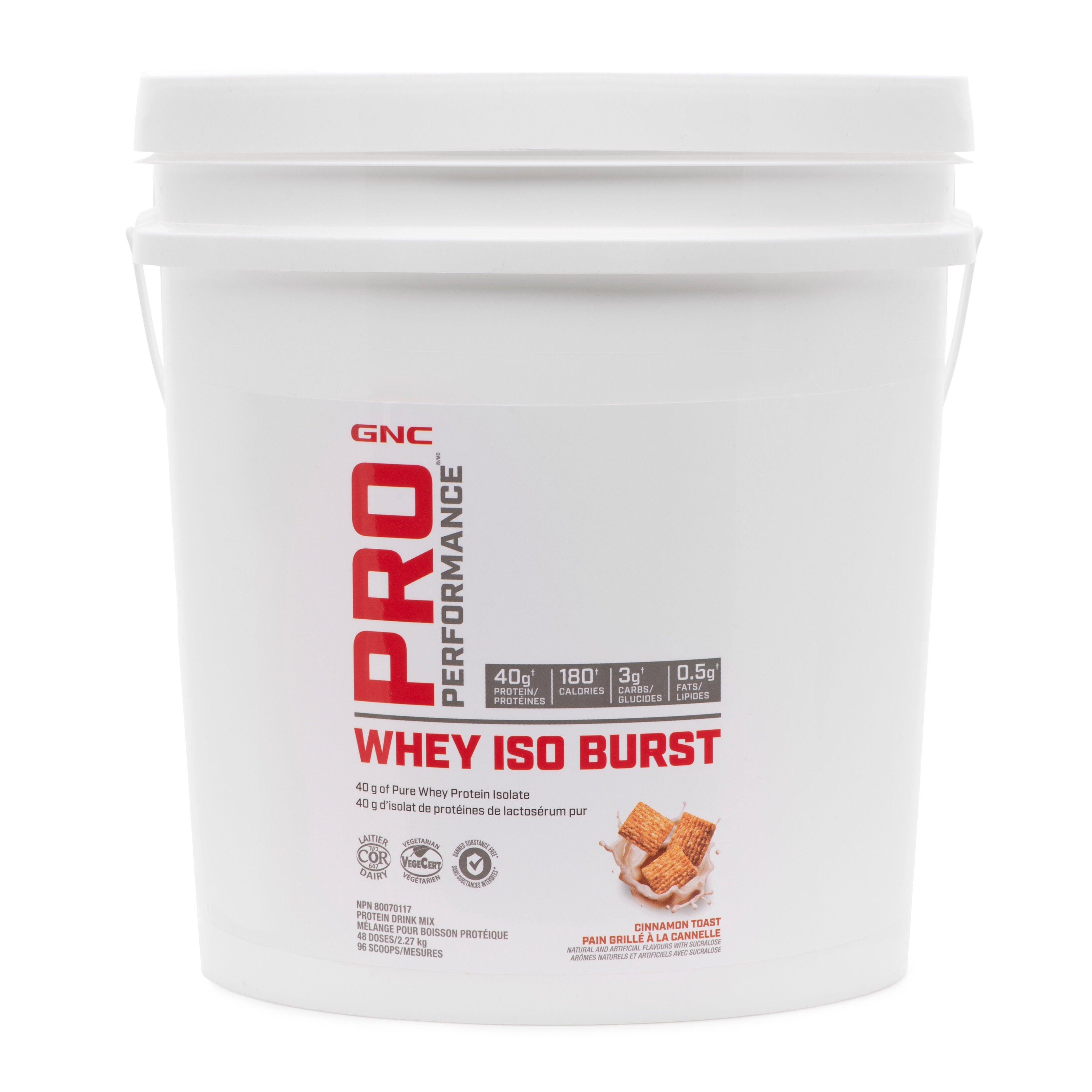 Whey Iso Burst &ndash; Pain grill&eacute; &agrave; la cannelle Pain grill&eacute; &agrave; la cannelle | GNC